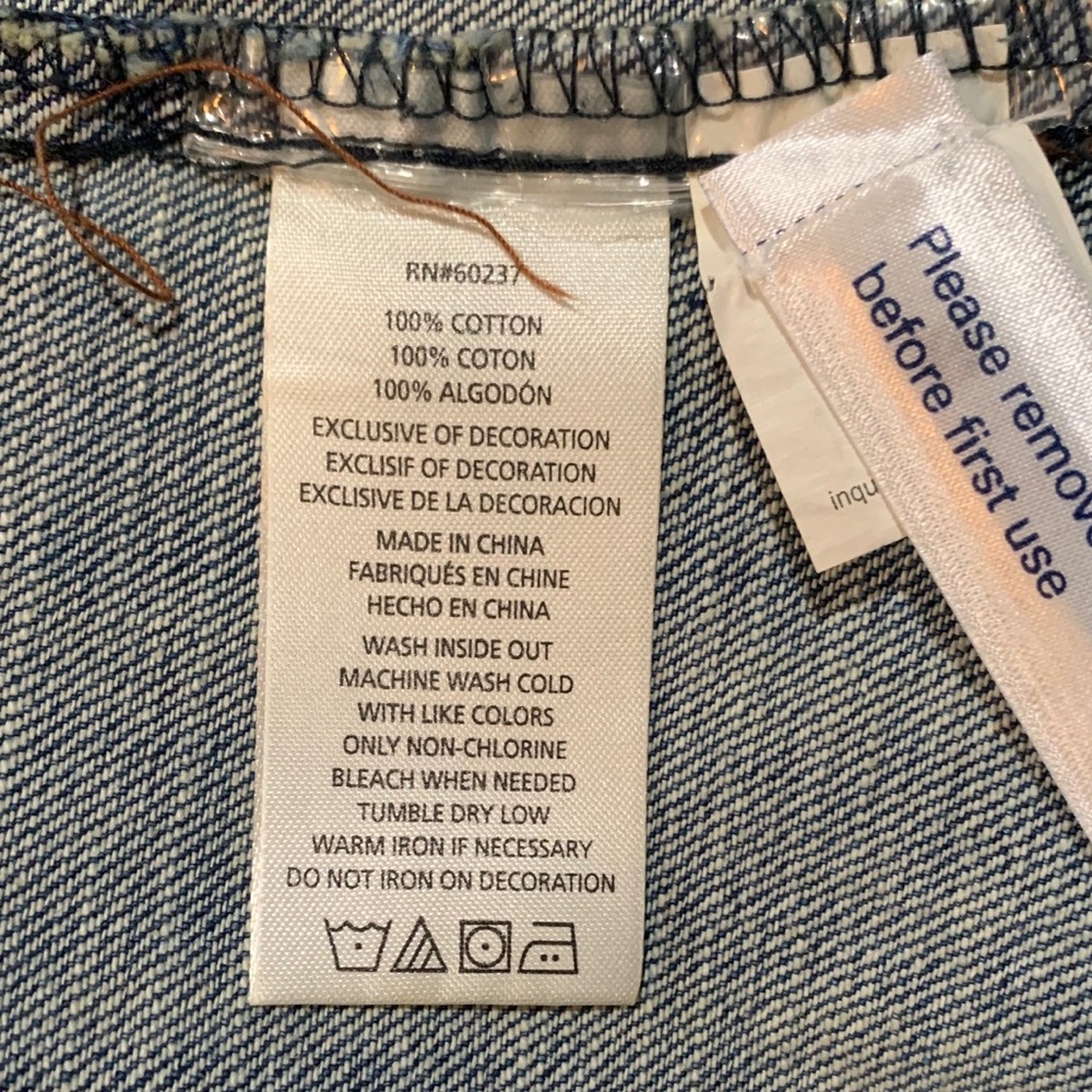 NWT Lucky Brand Girls Jean Jacket sz S & M avail. - Picture 6 of 7